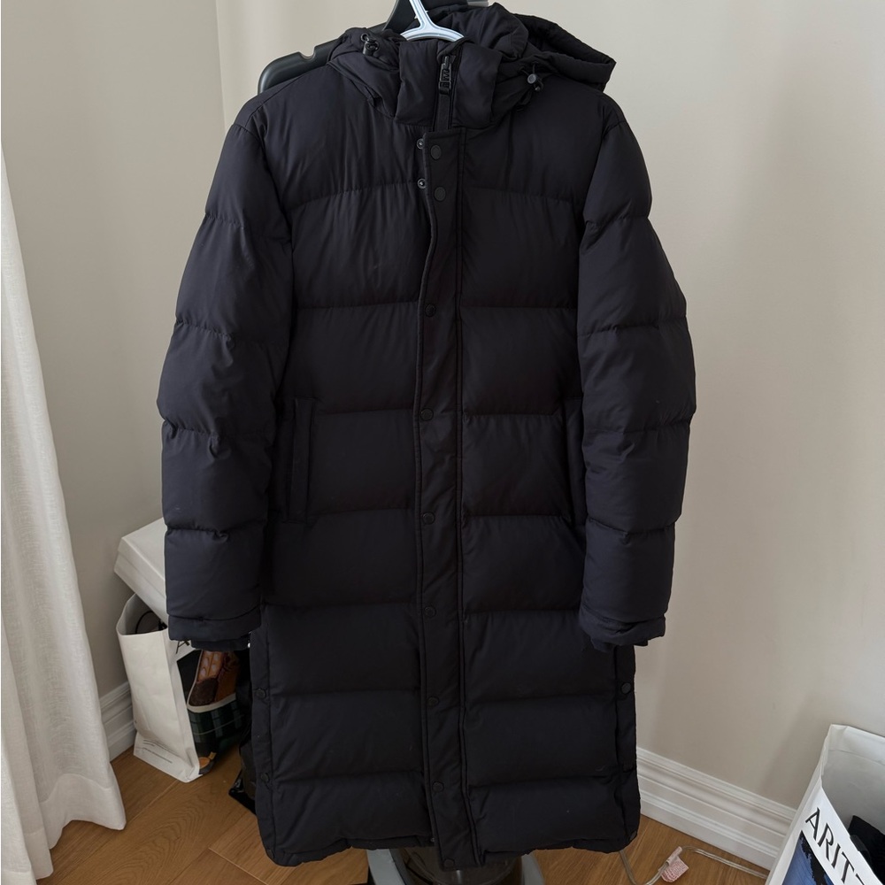 Aritzia Black SuperPuff Long Jacket